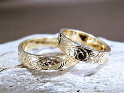 ハワイアンジュエリー結婚指輪画像