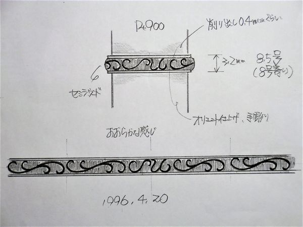 リングデザイン画