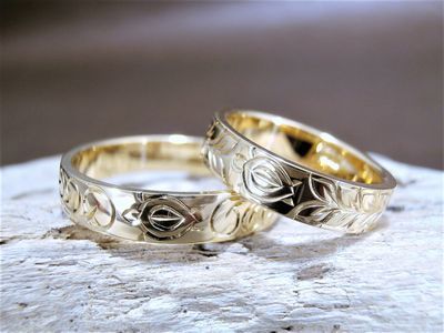 ハワイアンジュエリー結婚指輪画像
