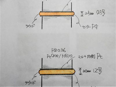 佐賀県鳥栖市N様の結婚指輪デザイン画